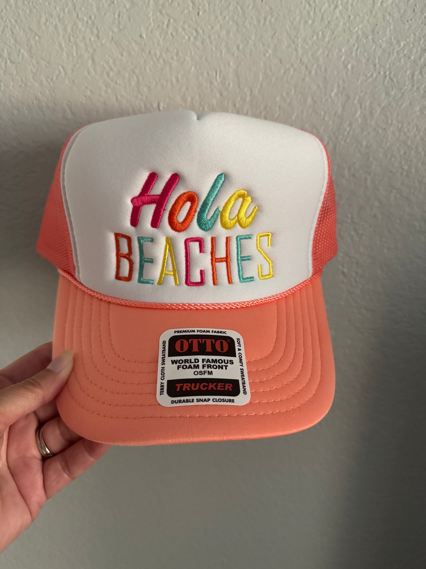 Hola Beaches Foam Trucker Hat