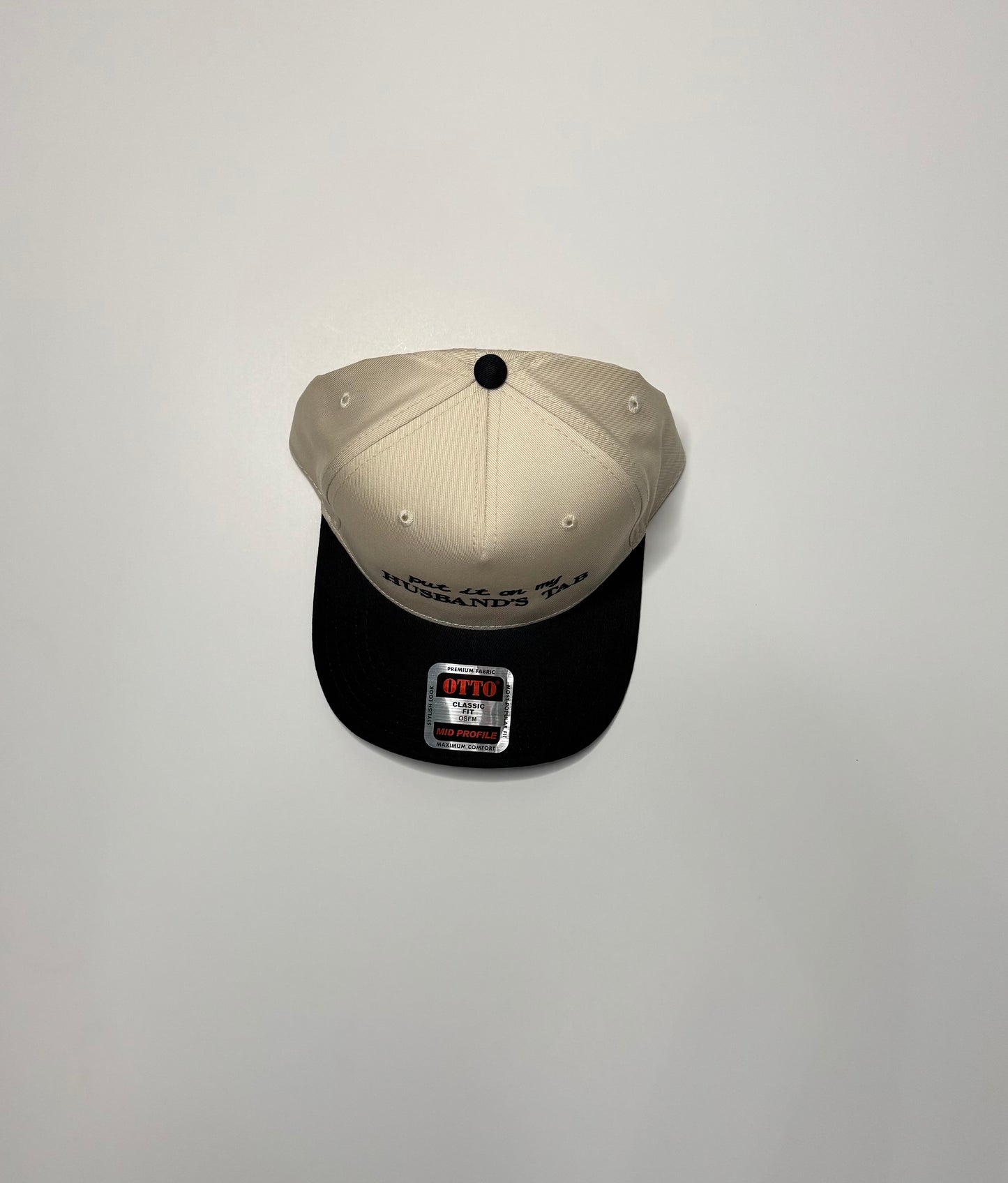 Put it on my husbands tab hat